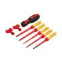 Blue Spot Tools 8 PCE Interchangeable VDE Screwdriver Set (SL3-SL5.5)(PH1-PH2) - Image 2