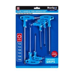 Blue Spot Tools 6 PCE T-Handle Torx Wrench Set (T10-T40)