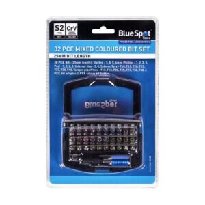 Blue Spot Tools 32 PCE Mixed Coloured Bit Set
