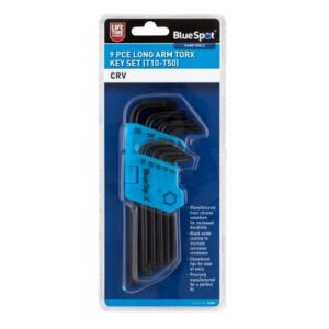 Blue Spot Tools 9 PCE Long Arm Torx Key Set (T10-T50)