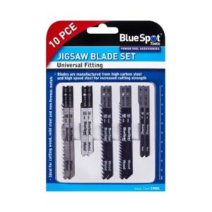 Blue Spot Tools 10 PCE Jigsaw Blade Set (Universal)