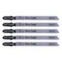 Blue Spot Tools 5 PCE HCS Reverse Pitch Jigsaw Blades For Wood (10 TPI) - Image 2