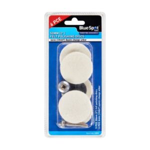 Blue Spot Tools 6 PCE 50mm (2") Felt Polishing Discs