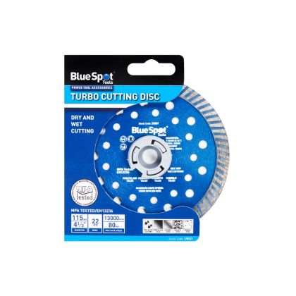 Blue Spot Tools 115mm (4 ½”) Turbo Cutting Disc