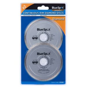 Blue Spot Tools 2 PCE Continuous Rim 115mm (4.5") Diamond Discs