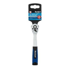 Blue Spot Tools 1/4" Soft Grip Ratchet (72 Teeth)