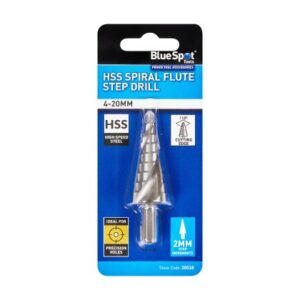 Blue Spot Tools HSS Spiral Flute Step Drill (4-20MM)