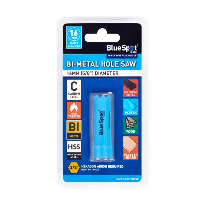 Blue Spot Tools 16mm (5/8") Bi-Metal Hole Saw