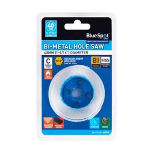 Blue Spot Tools 40mm (1-9/16") Bi-Metal Hole Saw