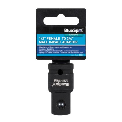 Blue Spot Tools 1/2" Female to 3/4" Male Impact Adaptor
