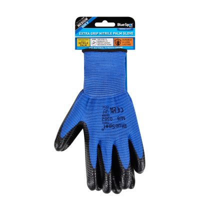 Blue Spot Tools Medium Extra Grip Nitrile Palm Glove