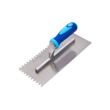 Blue Spot Tools 280mm (11") Soft Grip Adhesive Trowel (6x6mm Teeth)
