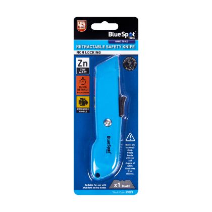 Blue Spot Tools Non Locking Retractable Safety Knife