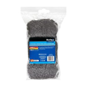 BLUE SPOT TOOLS 12PCE MULTI GRADE WIRE WOOL ASSORTMENT