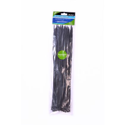 Blue Spot Tools 50 PCE 3.6mm x 350mm Black Cable Ties