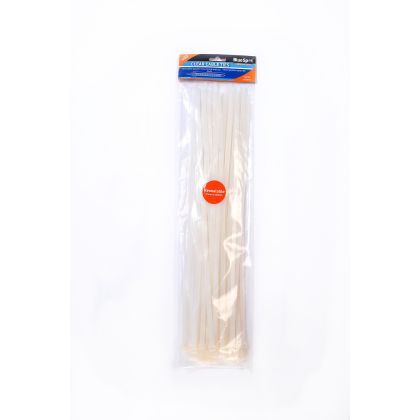 Blue Spot Tools 50 PCE 7.5mm x 450mm White Cable Ties