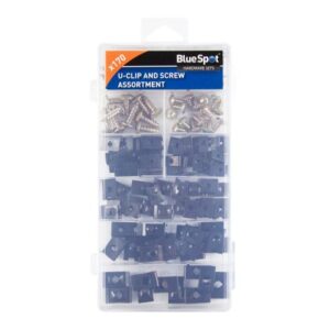Blue Spot Tools 170 PCE Assorted U-Clip and Screw Set