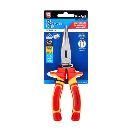 Blue Spot Tools 200mm (8") VDE Long Nose Plier