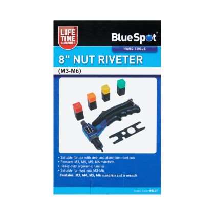 Blue Spot Tools 8" Nut Riveter (M3-M6)